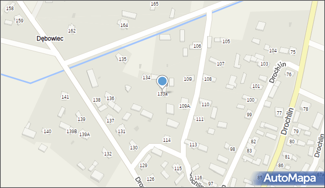 Drochlin, Drochlin, 133a, mapa Drochlin