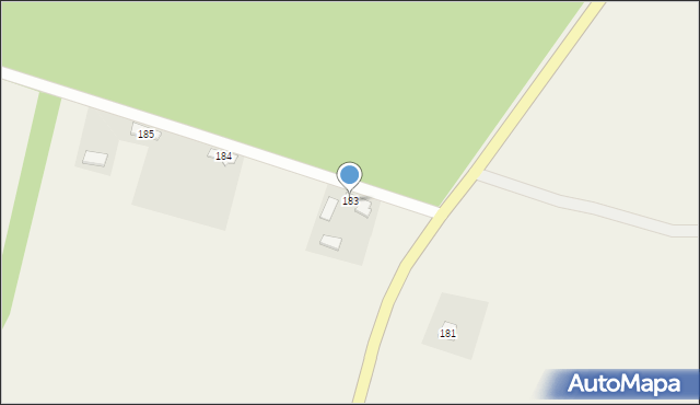 Drochlin, Drochlin, 183, mapa Drochlin