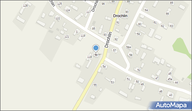 Drochlin, Drochlin, 56, mapa Drochlin