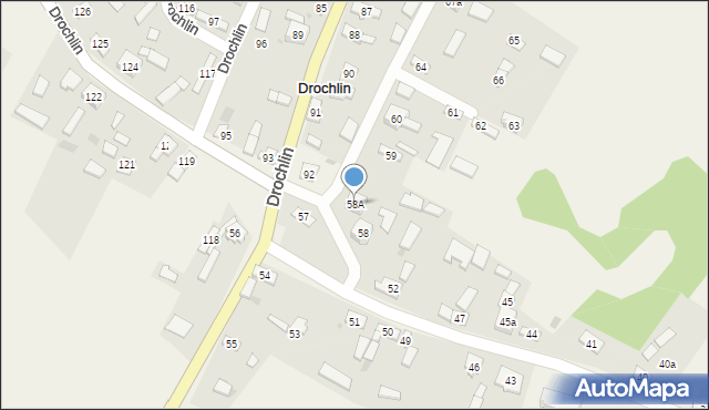 Drochlin, Drochlin, 58A, mapa Drochlin