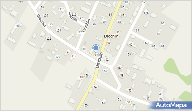 Drochlin, Drochlin, 93, mapa Drochlin