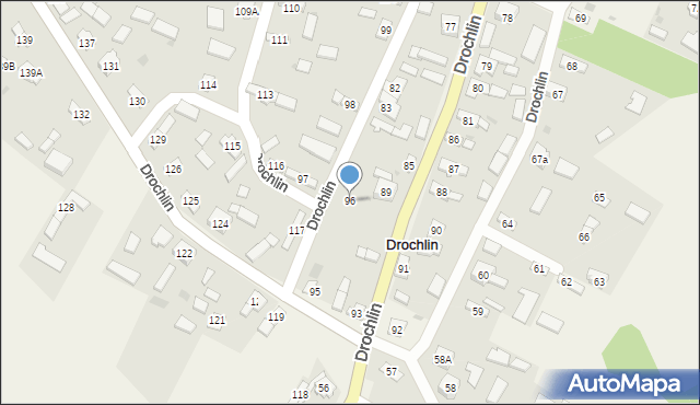 Drochlin, Drochlin, 96, mapa Drochlin