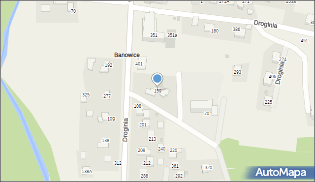 Droginia, Droginia, 159, mapa Droginia