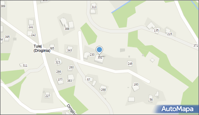 Droginia, Droginia, 331, mapa Droginia