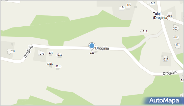 Droginia, Droginia, 444, mapa Droginia