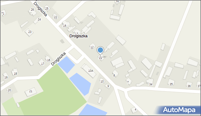 Drogiszka, Drogiszka, 11, mapa Drogiszka