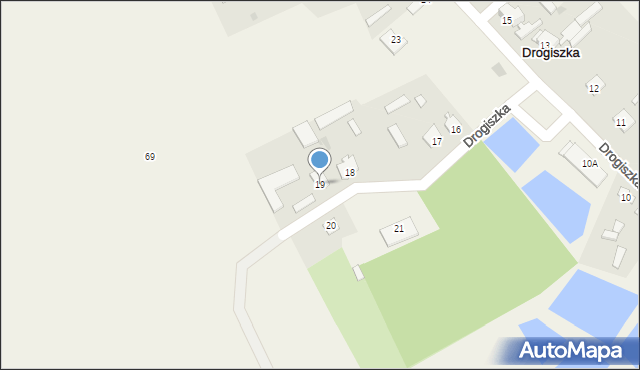 Drogiszka, Drogiszka, 19, mapa Drogiszka