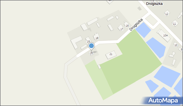 Drogiszka, Drogiszka, 20, mapa Drogiszka