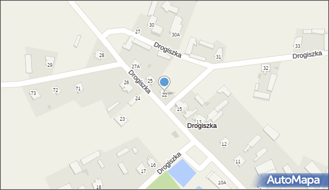 Drogiszka, Drogiszka, 22, mapa Drogiszka