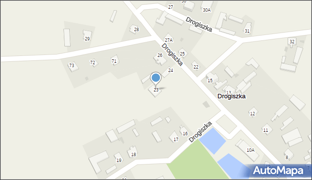 Drogiszka, Drogiszka, 23, mapa Drogiszka