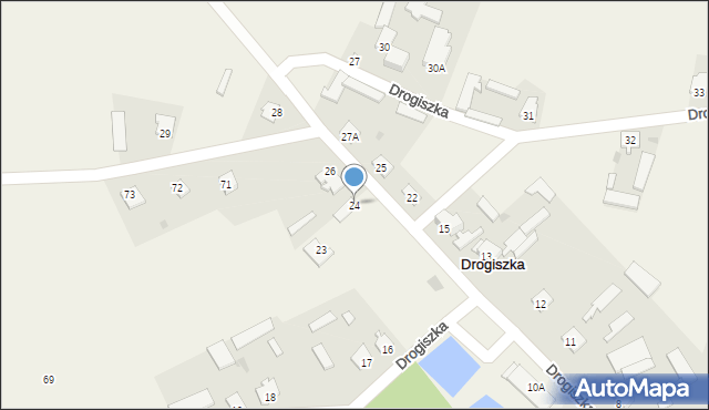 Drogiszka, Drogiszka, 24, mapa Drogiszka