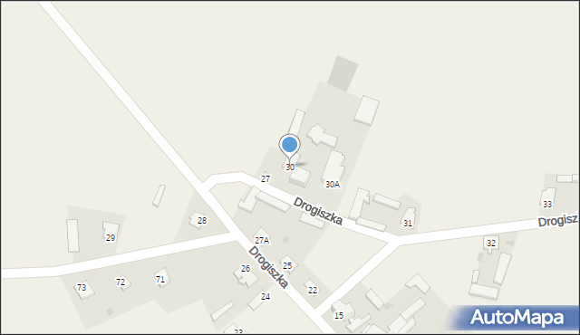 Drogiszka, Drogiszka, 30, mapa Drogiszka