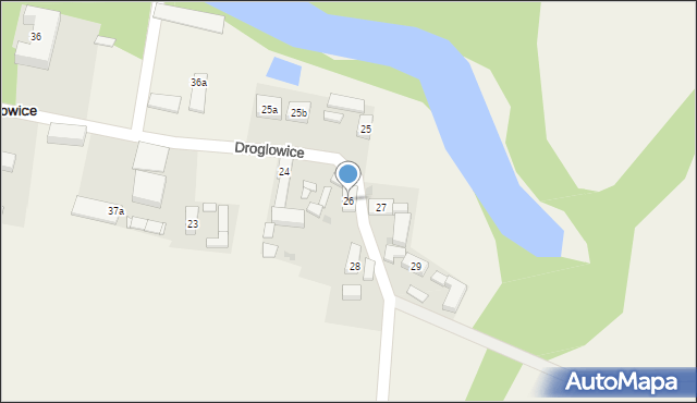 Droglowice, Droglowice, 26, mapa Droglowice