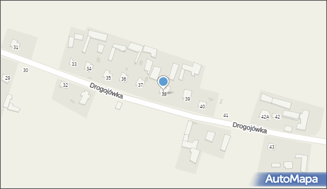 Drogojówka, Drogojówka, 38, mapa Drogojówka