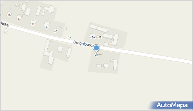 Drogojówka, Drogojówka, 43, mapa Drogojówka