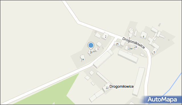 Drogomiłowice, Drogomiłowice, 1b, mapa Drogomiłowice