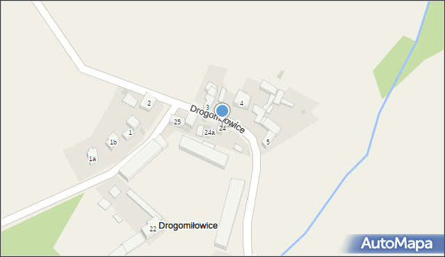 Drogomiłowice, Drogomiłowice, 24, mapa Drogomiłowice