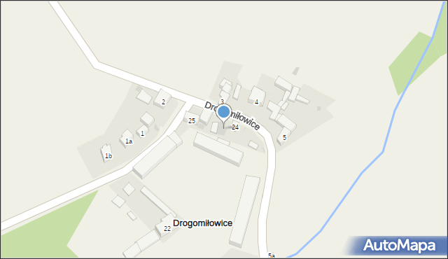 Drogomiłowice, Drogomiłowice, 24a, mapa Drogomiłowice