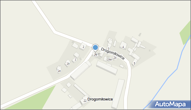 Drogomiłowice, Drogomiłowice, 25, mapa Drogomiłowice