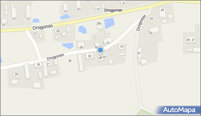 Drogomin, Drogomin, 40, mapa Drogomin
