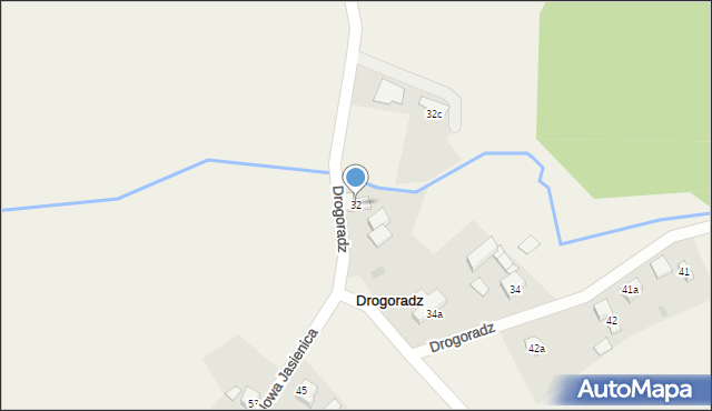 Drogoradz, Drogoradz, 32, mapa Drogoradz