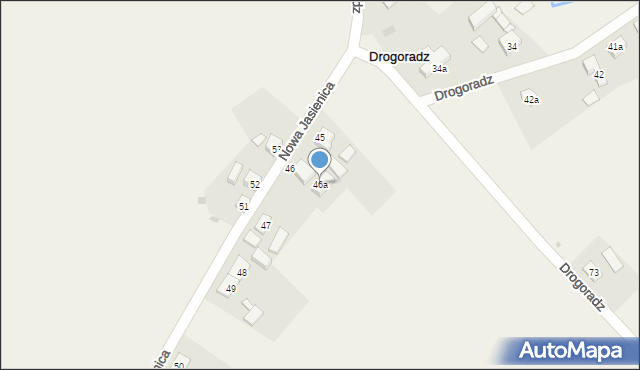 Drogoradz, Drogoradz, 46a, mapa Drogoradz