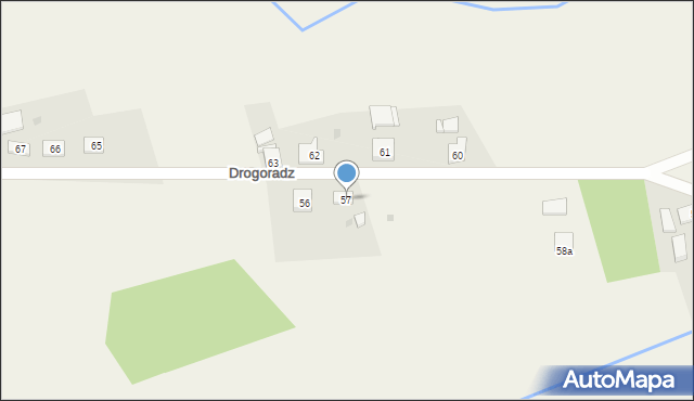 Drogoradz, Drogoradz, 57, mapa Drogoradz