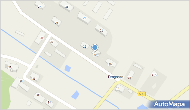Drogosze, Drogosze, 20, mapa Drogosze
