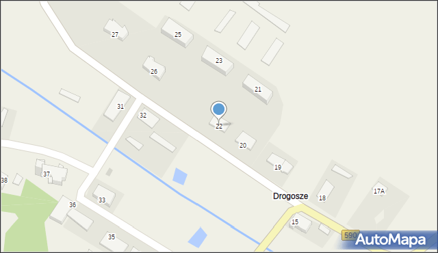 Drogosze, Drogosze, 22, mapa Drogosze