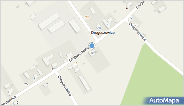 Drogoszowice, Drogoszowice, 20, mapa Drogoszowice