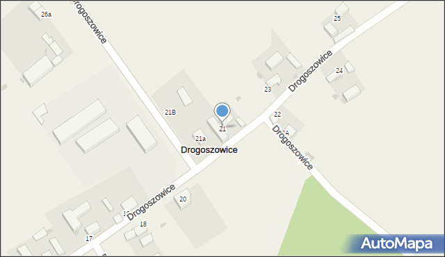 Drogoszowice, Drogoszowice, 21, mapa Drogoszowice