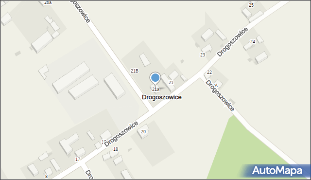 Drogoszowice, Drogoszowice, 21a, mapa Drogoszowice