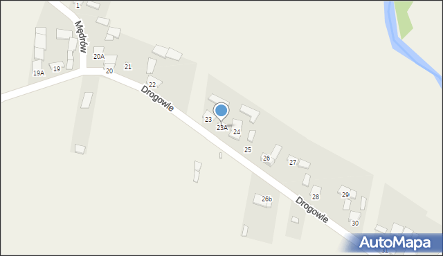 Drogowle, Drogowle, 23A, mapa Drogowle