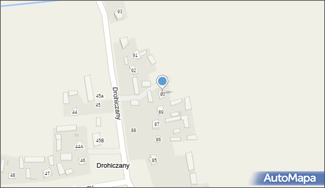 Drohiczany, Drohiczany, 90, mapa Drohiczany