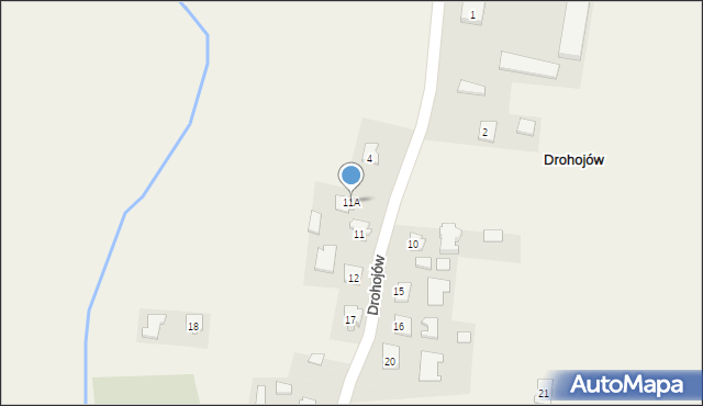 Drohojów, Drohojów, 11A, mapa Drohojów