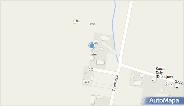 Drohojów, Drohojów, 201a, mapa Drohojów