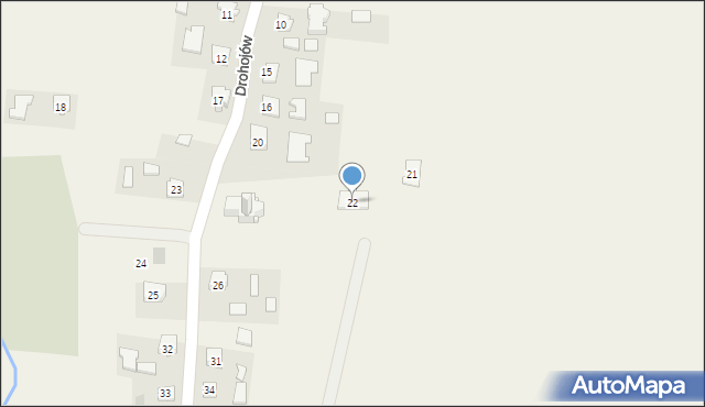 Drohojów, Drohojów, 22, mapa Drohojów