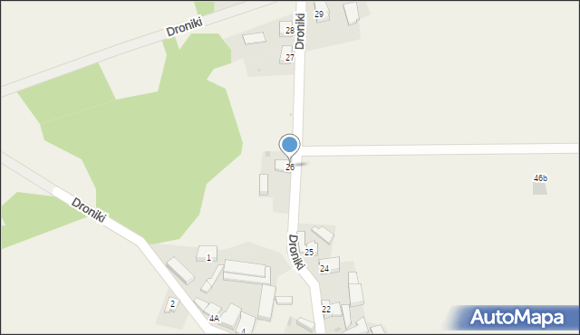 Droniki, Droniki, 26, mapa Droniki