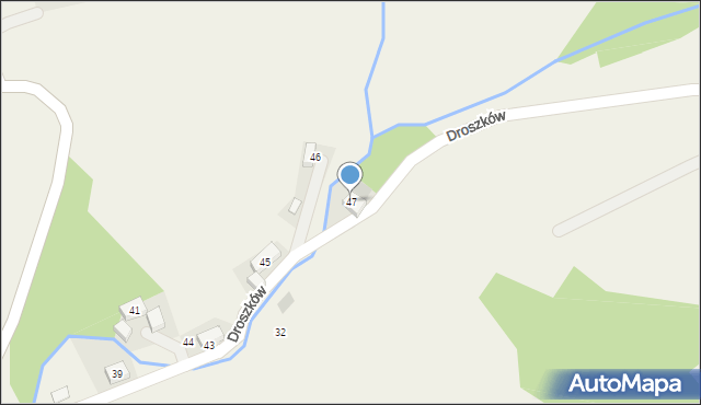 Droszków, Droszków, 47, mapa Droszków
