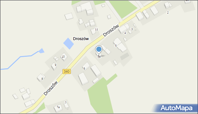 Droszów, Droszów, 5a, mapa Droszów