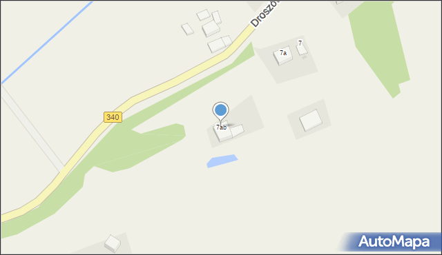 Droszów, Droszów, 7b, mapa Droszów
