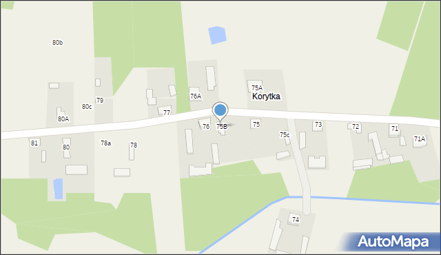 Drożanki, Drożanki, 75B, mapa Drożanki
