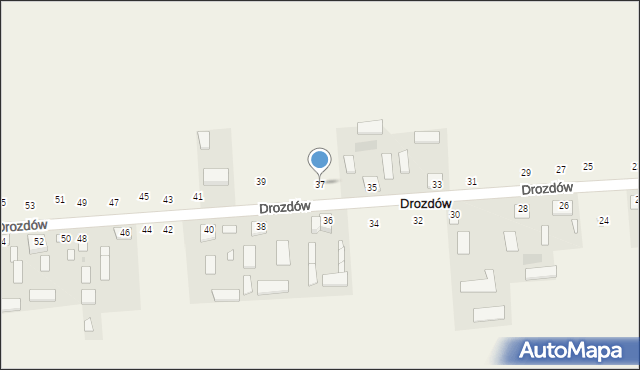 Drozdów, Drozdów, 37, mapa Drozdów