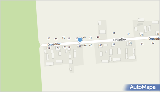Drozdów, Drozdów, 46, mapa Drozdów