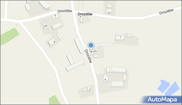 Drozdów, Drozdów, 5, mapa Drozdów