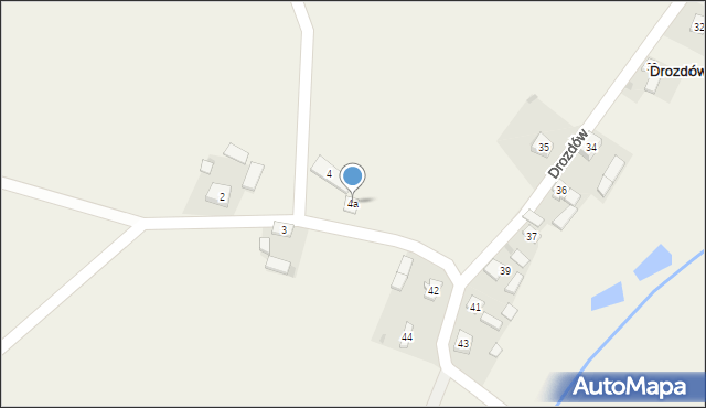 Drozdów, Drozdów, 4a, mapa Drozdów