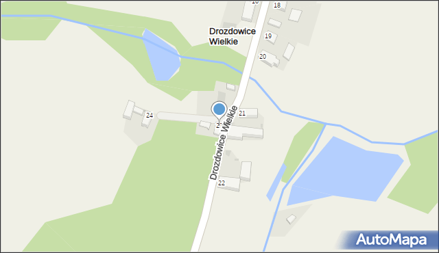 Drozdowice Wielkie, Drozdowice Wielkie, 23, mapa Drozdowice Wielkie