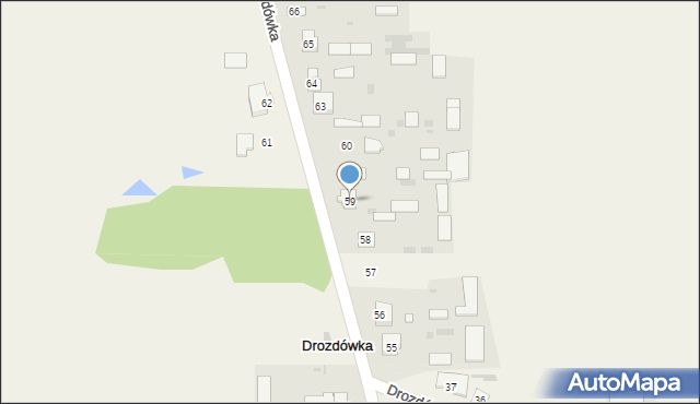 Drozdówka, Drozdówka, 59, mapa Drozdówka