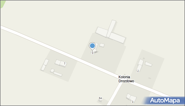 Drozdówko, Drozdówko, 1, mapa Drozdówko