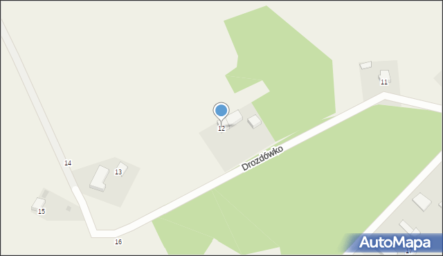 Drozdówko, Drozdówko, 12, mapa Drozdówko